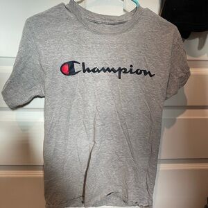 Champion Gray Short Sleeve Tee Athletic Casual